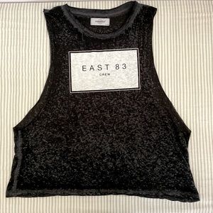 🚴‍♂️SOULCYCLE Burnout Dark Gray Muscle Tank Top